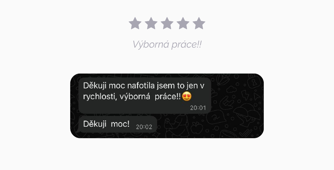 Výborná práce_reference z posledních realizací